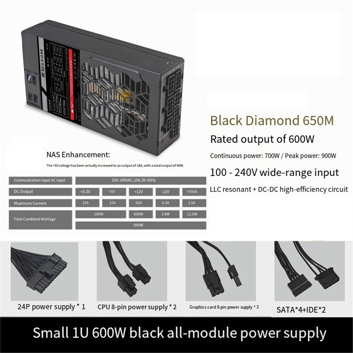 SCLS Flex 600W Modüler Güç Kay - Flex Atx Power Supply 600W 1U incelemesi ve fiyatı